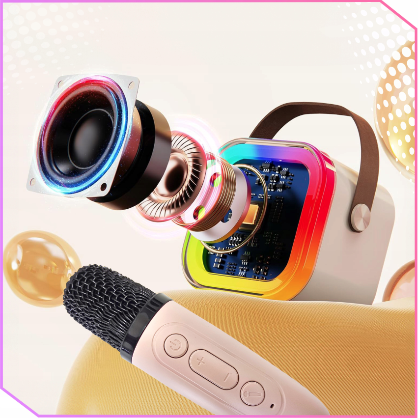 karaoke mikrofón a reproduktor - detská karaoke sada